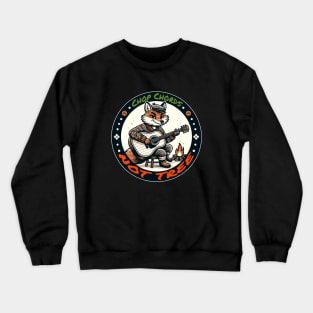 Foxy Guitarist Strumming, Natures Harmony Crewneck Sweatshirt